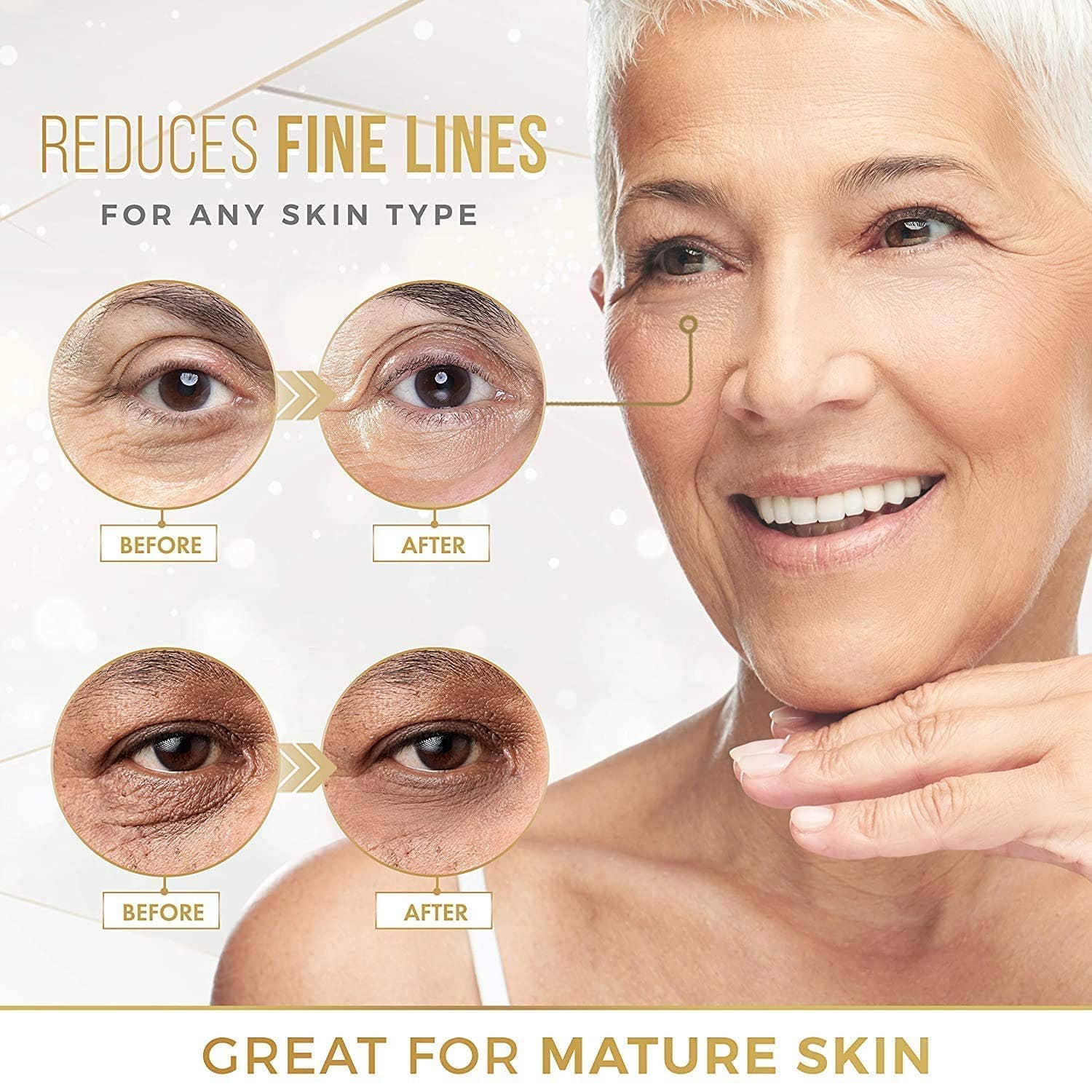 24K Eye Mask Puffy Eyes & Dark Circles Treatments 20Pai
