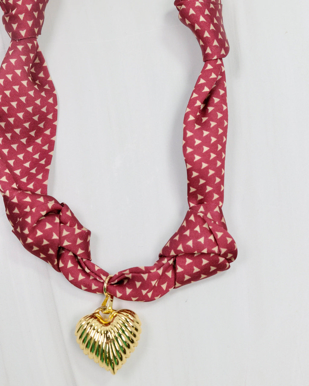 Serafina Scarf Charm Necklace Garnet: Default