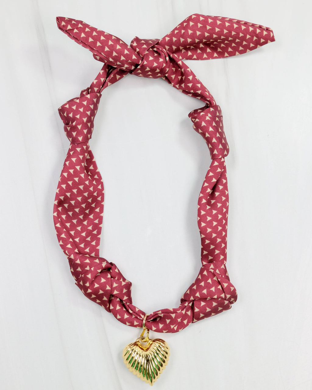 Serafina Scarf Charm Necklace Garnet: Default